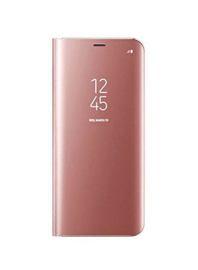Generic - Clear View Flip Case For Samsung Galaxy S6 Edge Rose Pink - Image 1