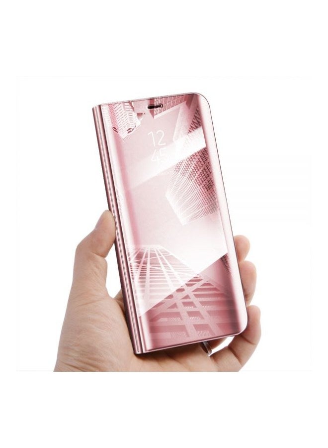 Generic - Clear View Flip Case For Samsung Galaxy S6 Edge Rose Pink - Image 1