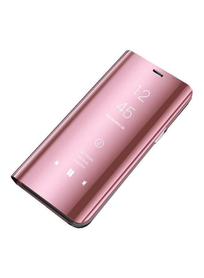 Generic - Clear View Flip Case For Samsung Galaxy S6 Edge Rose Pink - Image 1