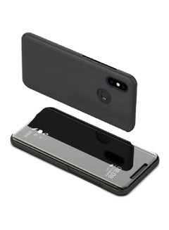Clear View Flip Cover For Huawei Y9 (2019) Black