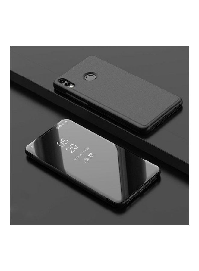 Generic - Clear View Flip Cover For Huawei Y9 (2019) Black - Image 1