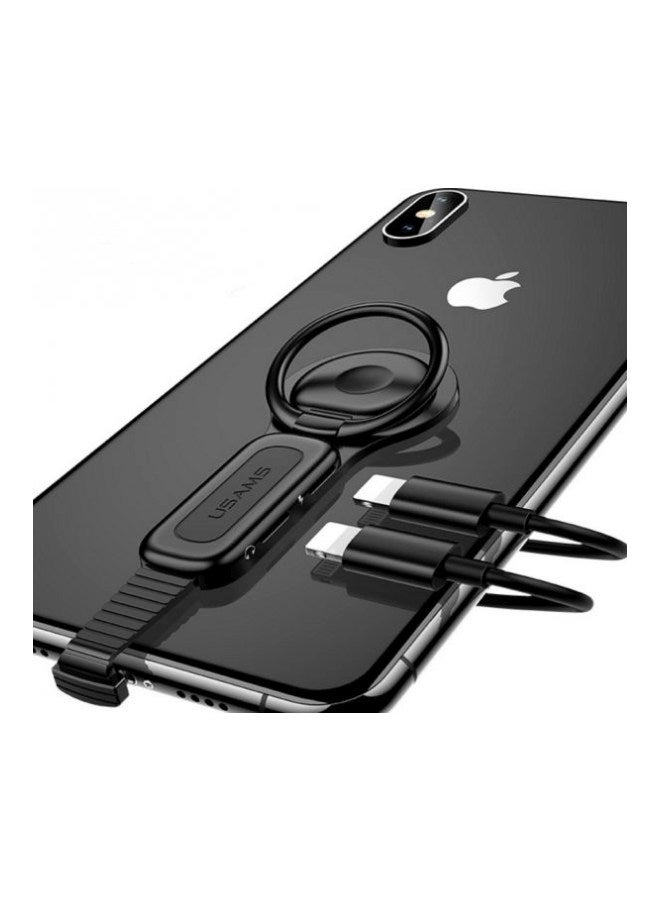 Generic - Dual Lightning Ring Holder Adapter Black - Image 1