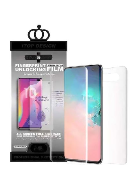 Front And Back Nano Screen Protector For Samsung Galaxy S10+ Clear