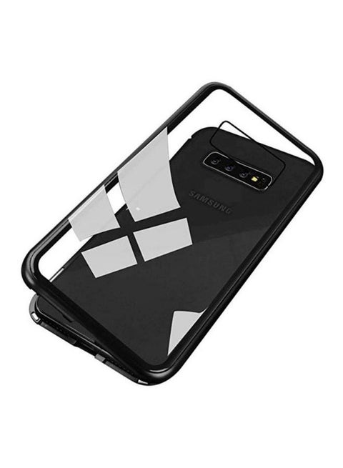 2-In-1 Protective Front And Back Case For Samsung Galaxy S10 Plus Black/Clear
