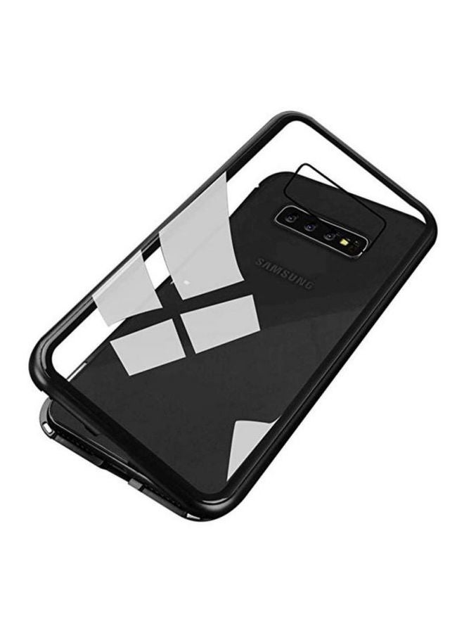 2-In-1 Protective Front And Back Case For Samsung Galaxy S10 Plus Black/Clear