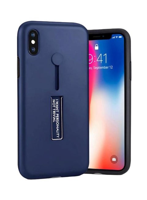 Protective Case Cover With Hide Stand Holder For Samsung Galaxy A70 Navy