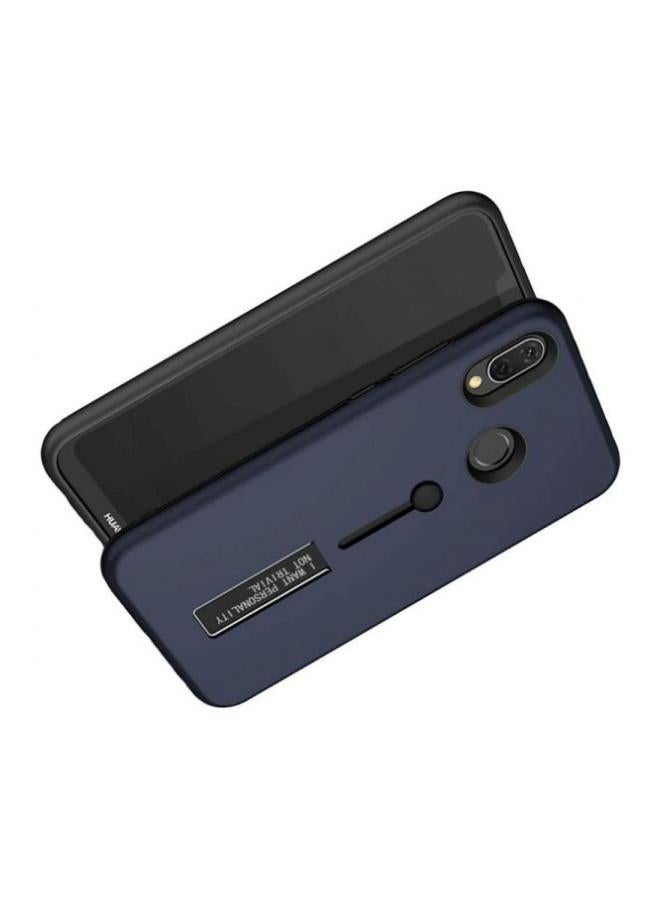 Protective Case Cover With Hide Stand Holder For Samsung Galaxy A70 Navy