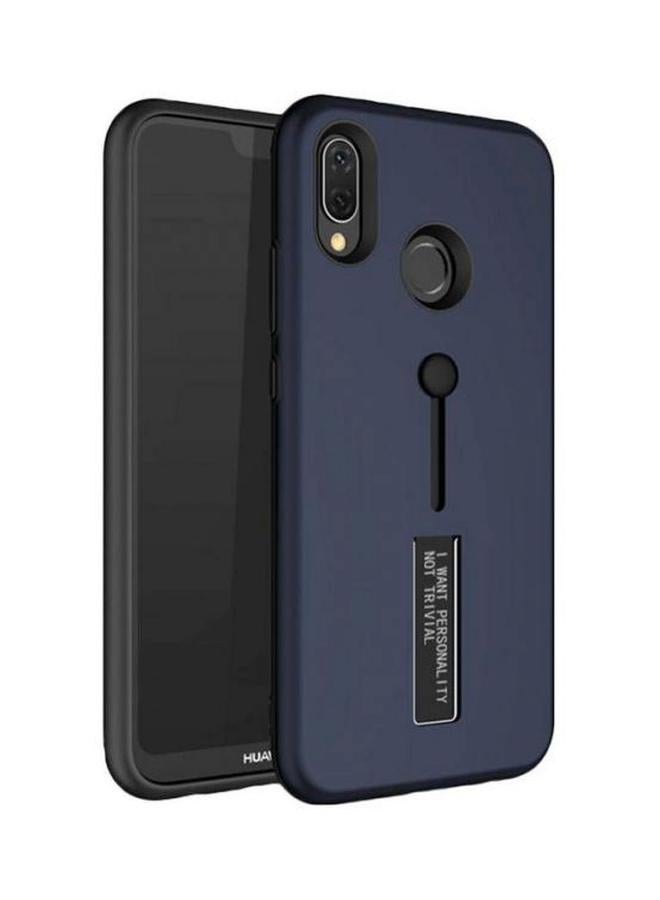 Protective Case Cover With Hide Stand Holder For Samsung Galaxy A70 Navy