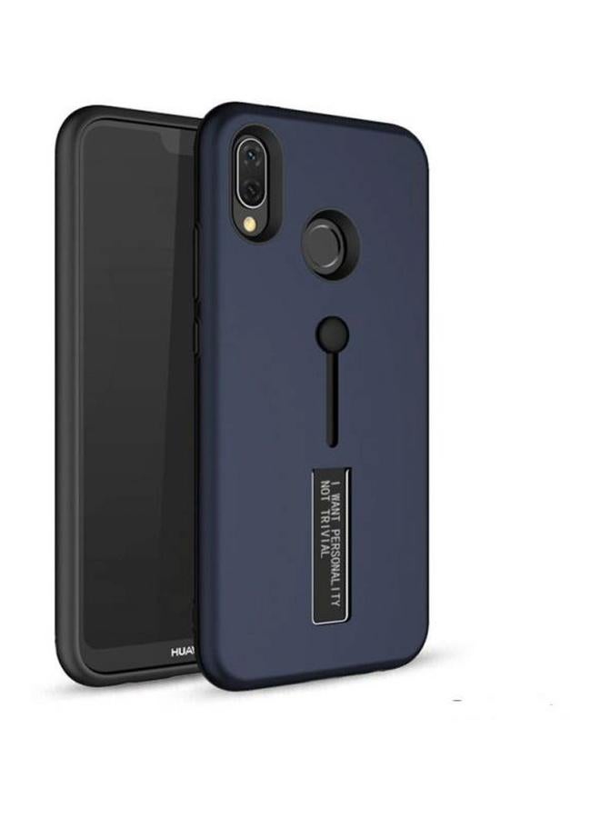 Protective Case Cover With Hide Stand Holder For Samsung Galaxy A70 Navy