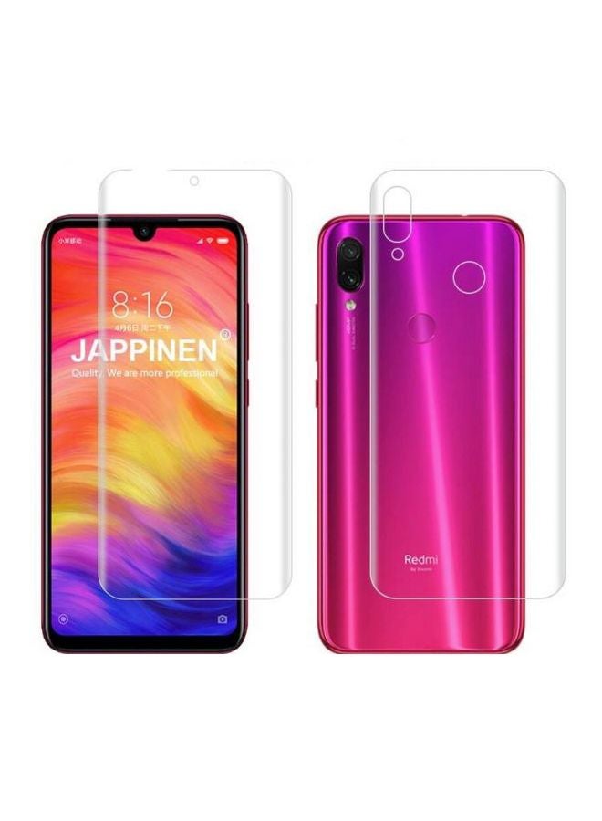 Front And Back Screen Protector For Huawei Y9 Prime 2019 Clear
