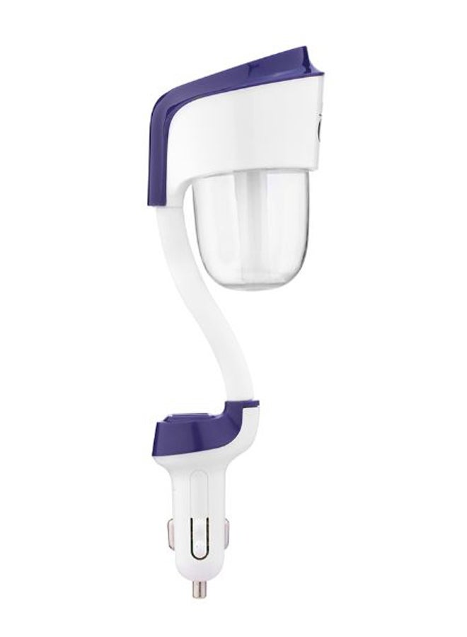 نانوم جهاز تنقية وترطيب هواء محمول للسيارة بمنفذ USB أبيض/ شفاف/ أزرق