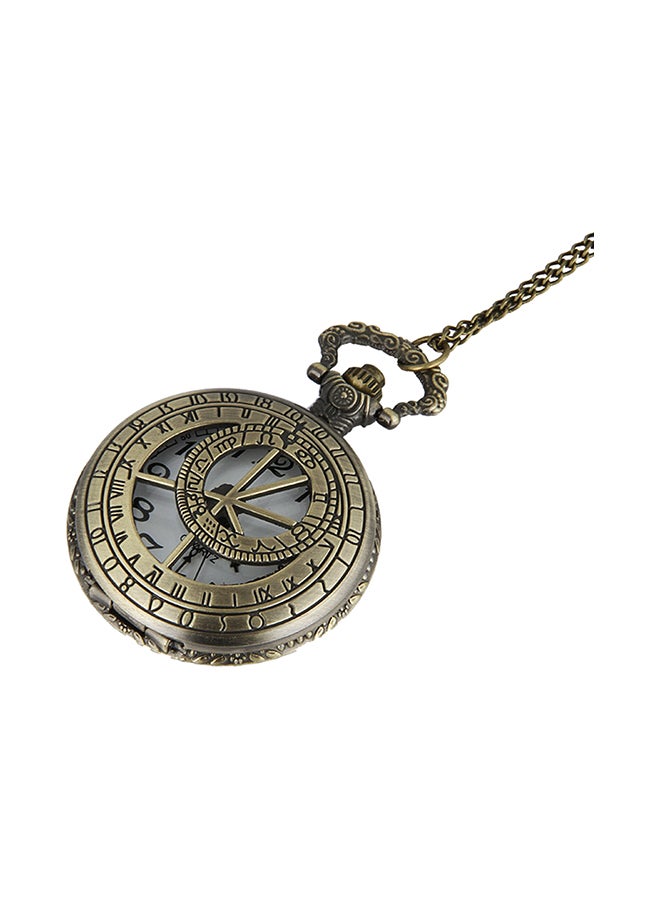 unisex Retro Hollow Alloy Analog Pocket Watch 8004 - Image 1