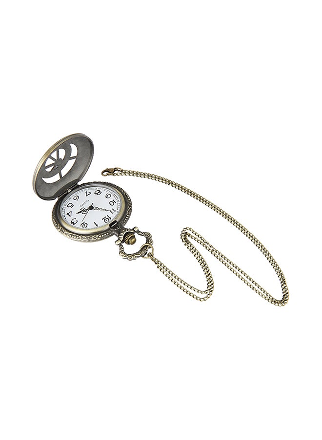 unisex Retro Hollow Alloy Analog Pocket Watch 8004 - Image 2