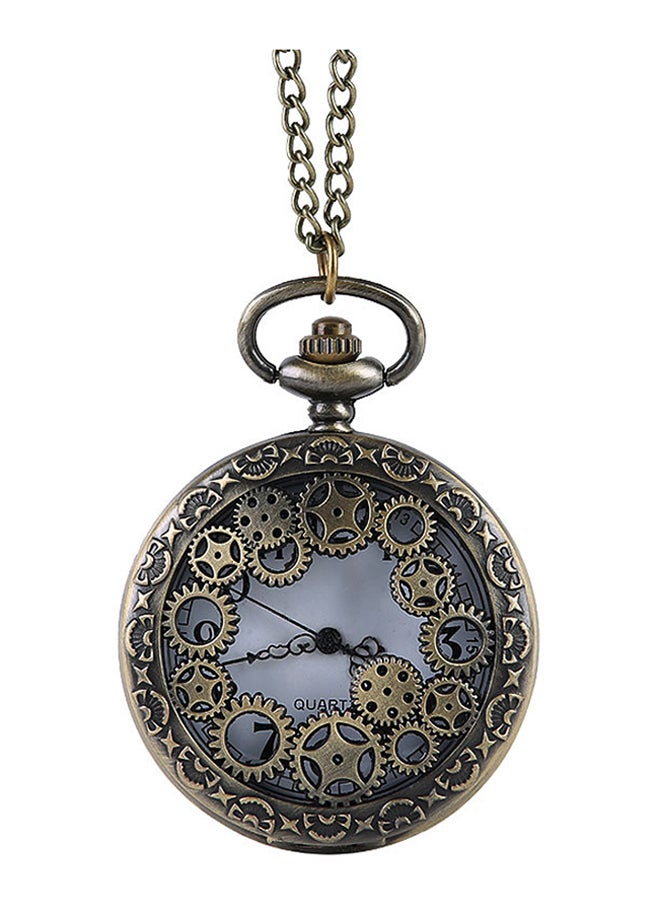 Hollow Alloy Analog Pocket Watch 8134  - Image 1
