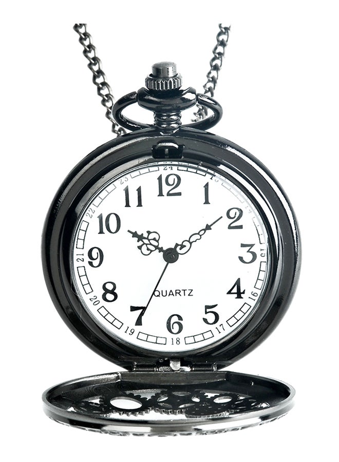 ساعة جيب مجوفة بعقارب مصنوعة من خليط معدني طراز 1005 unisex - Image 2
