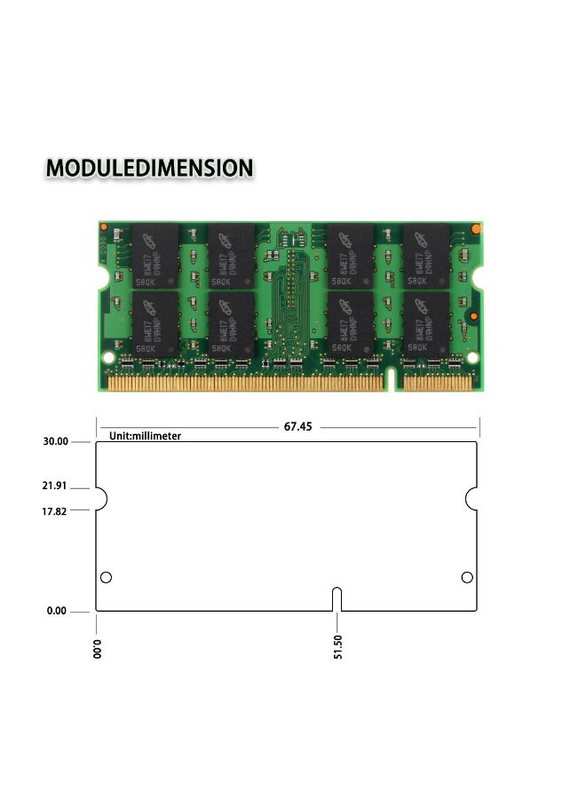 D Duomeiqi - DDR2 800 MHz SODIMM Notebook RAM For Intel AMD And MAC - Image 1