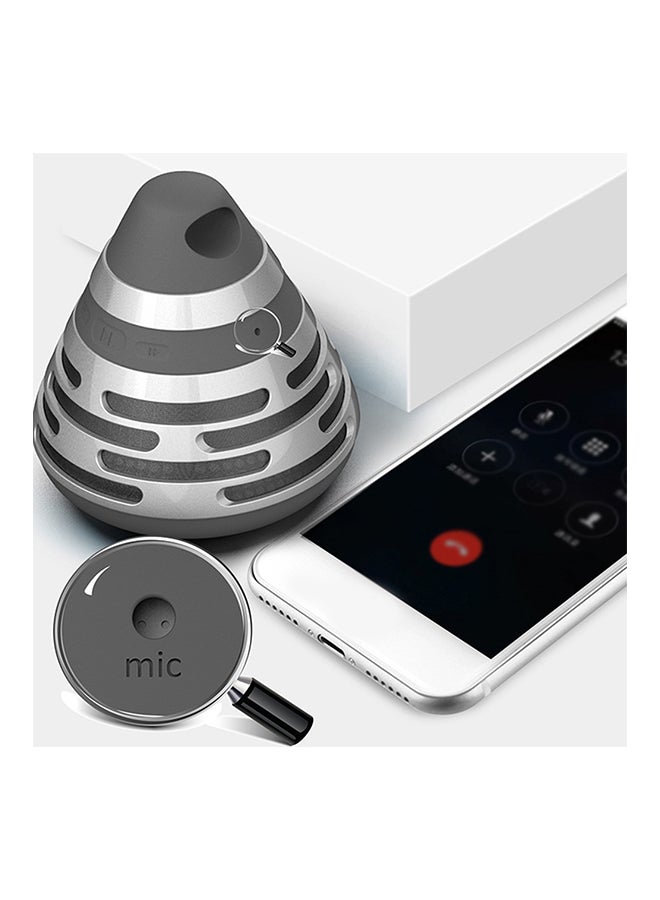 BS-06 Wireless Bluetooth Speaker V5947S001 Silver/Grey - Image 2