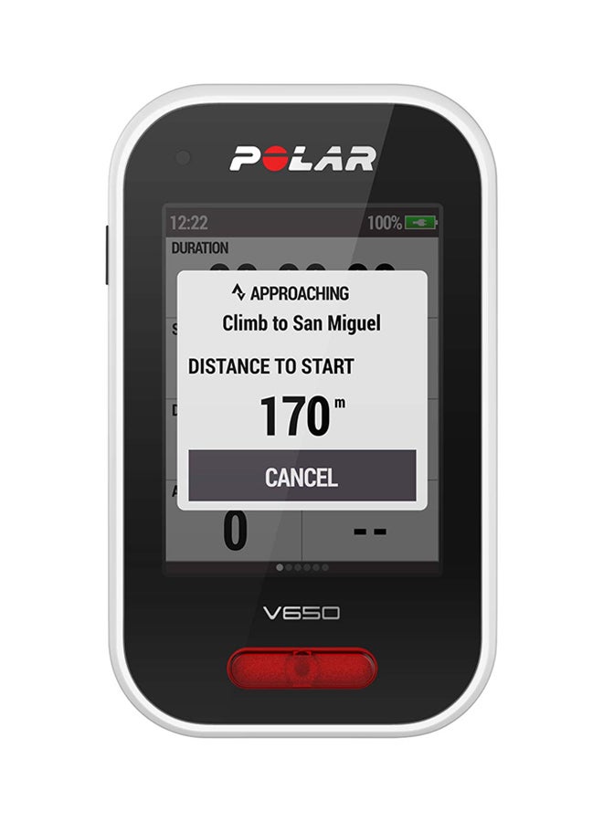 POLAR - V650 - Cycling Computer With HR Sensor White - Image 1