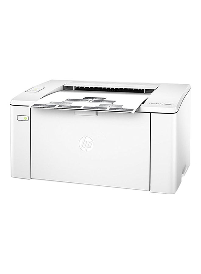 LaserJet Pro M102A Printer White