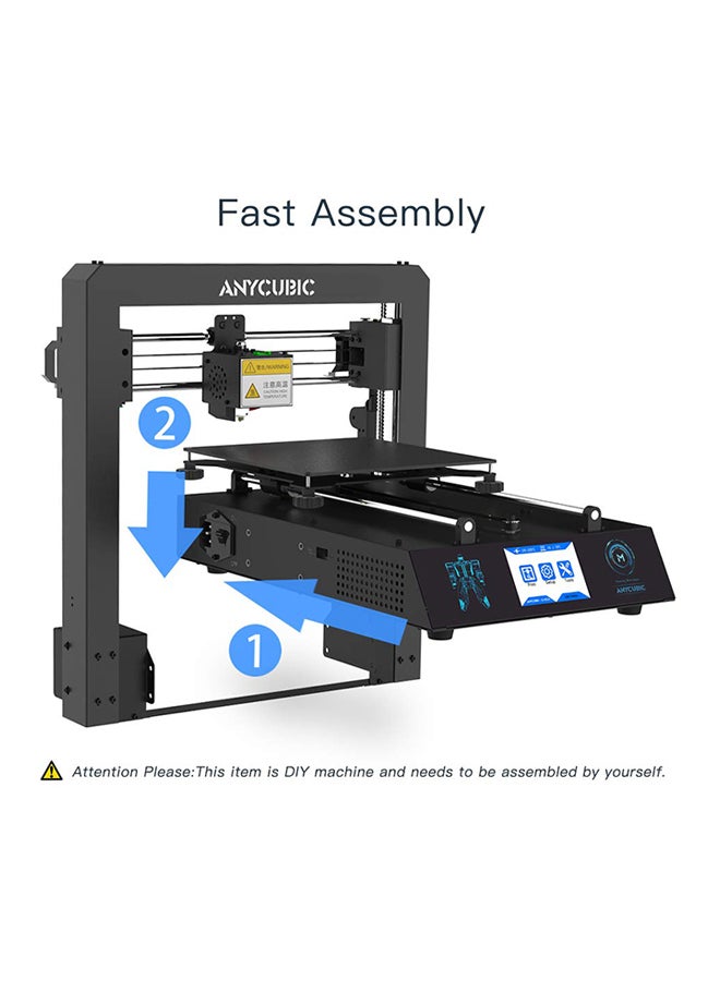 3D Printer With Full Metal - EU Plug Black