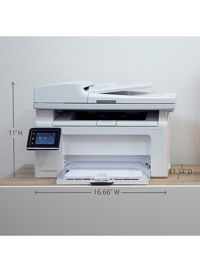 HP - LaserJet Pro MFP M130fw Monochrome  Printer With Wireless Capability,G3Q60A White - Image 1