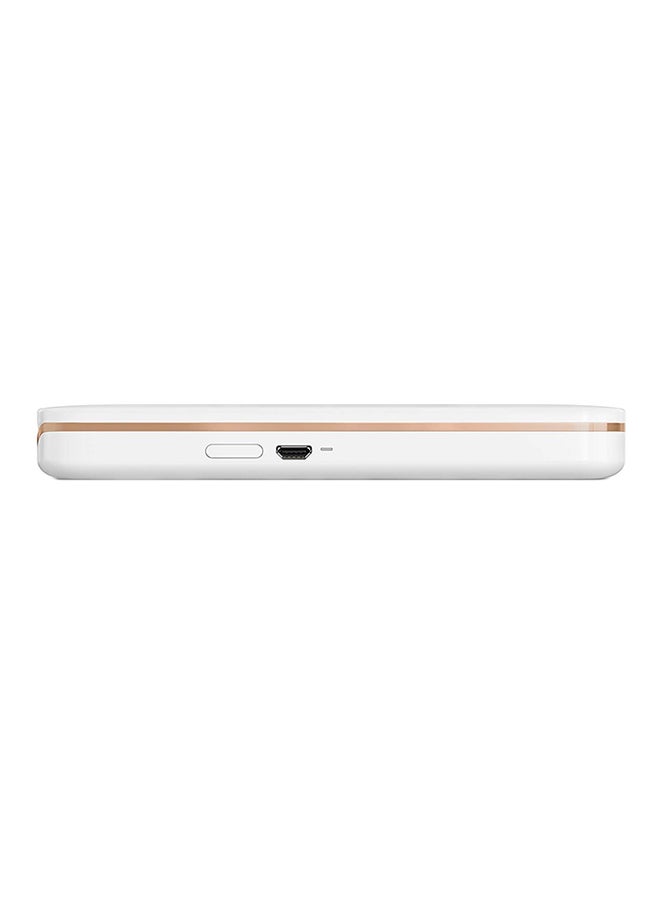 HP - Sprocket Plus Instant Photo Printer White/Gold - Image 1