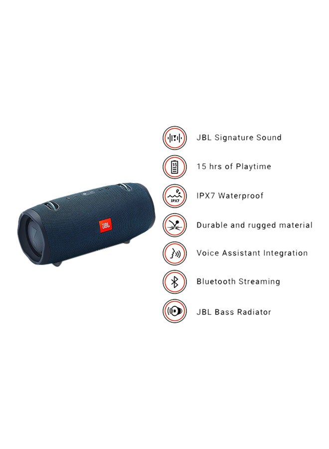 JBL - Xtreme 2 Wireless Bluetooth Speaker Blue - Image 1