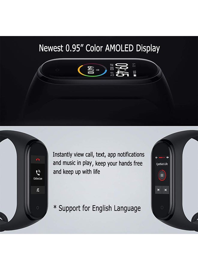 Xiaomi - 125.0 mAh Mi Band 4 Waterproof Fitness Tracker Global Version Black - Image 1