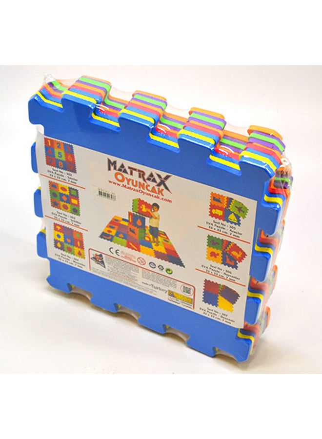 Matrax - 9-Piece Geometric Shapes Eva Puzzle Tile Play Mats 33 x 33cm - Image 1