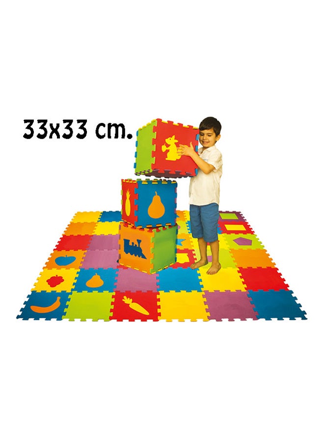 Matrax - 9-Piece Eva Puzzle Alphabets Game Tile Play Mats 33x33cm - Image 1