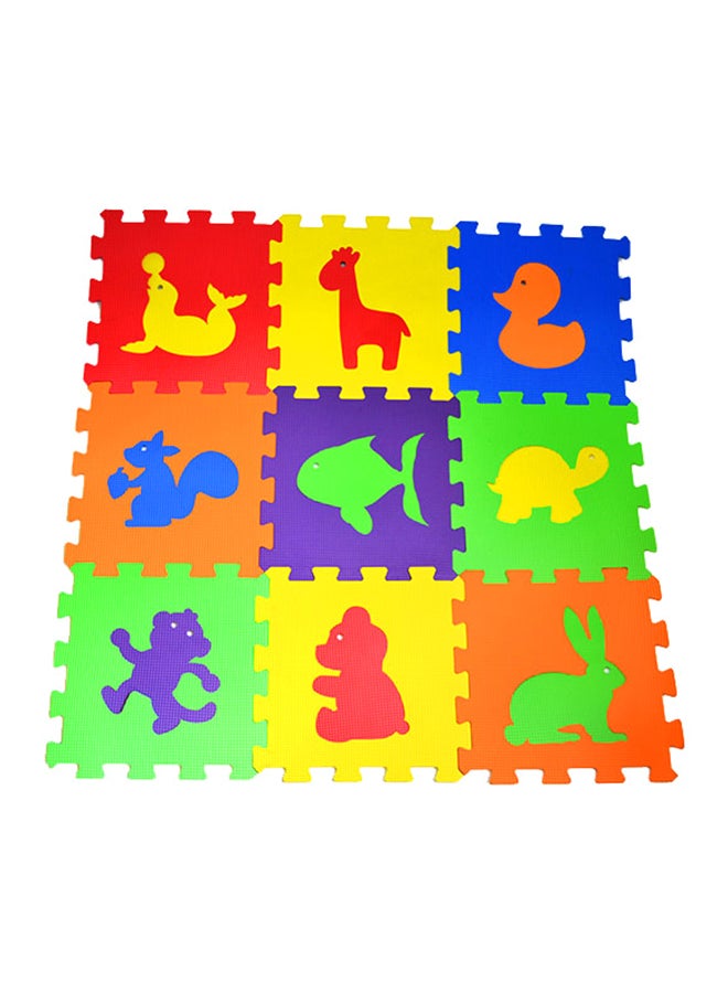 9-Piece Polimat Puzzle Animals Game Tile Play Mats 33x33cm - v1563953647/N28602047A_1