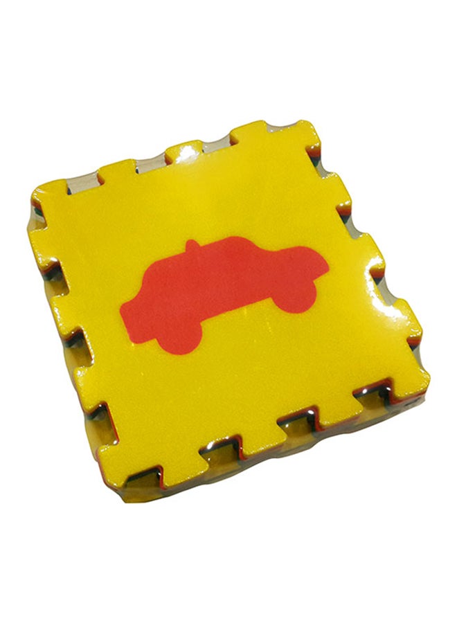 9-Piece Polimat Puzzle Vehicles Game Tile Play Mats 33x33cm