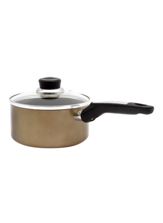Royalford - Saucepan With Lid Beige/Black 16cm - Image 1