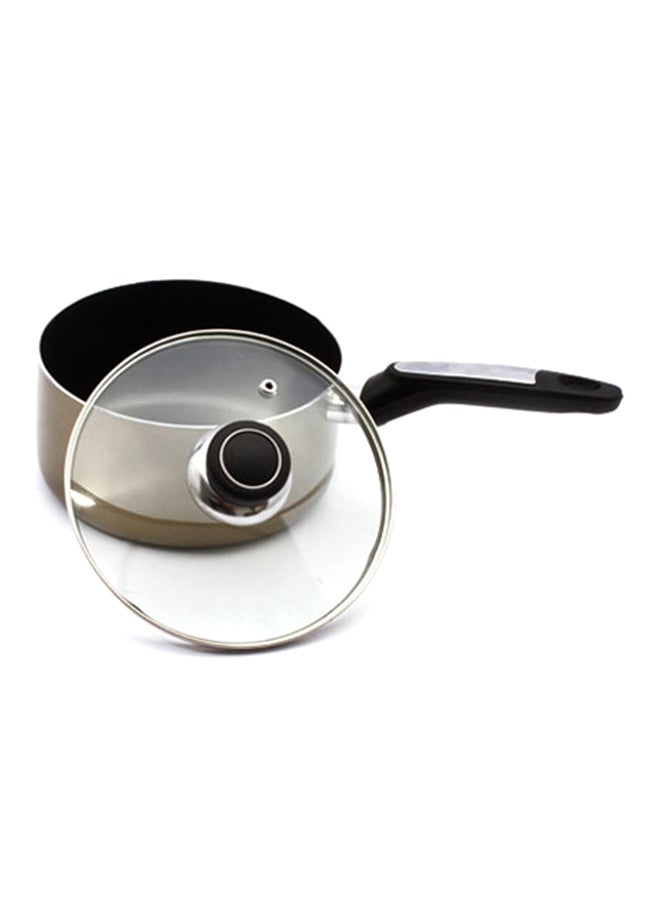 Royalford - Saucepan With Lid Beige/Black 16cm - Image 1