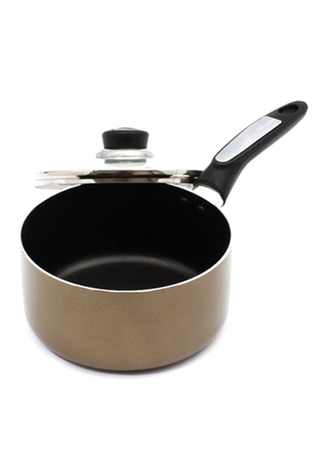 Royalford - Saucepan With Lid Beige/Black 16cm - Image 1