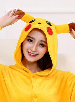 Generic Pokemon Cosplay Sleepwear Hoodie Yellow  - Image 3