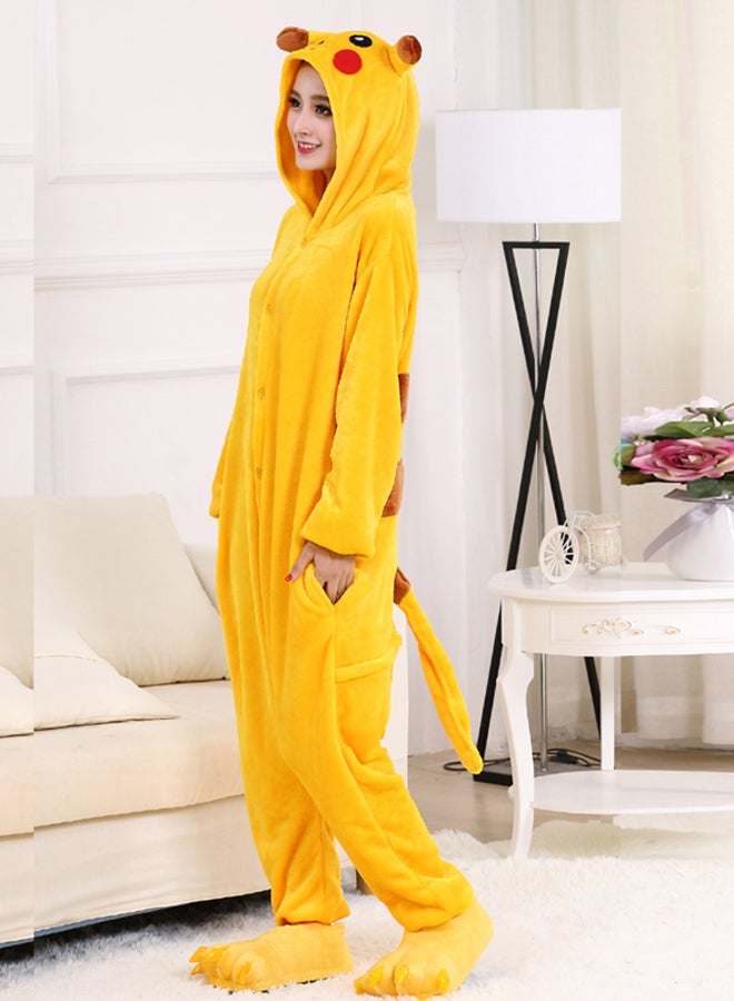 Pokemon Cosplay Sleepwear Hoodie Yellow  - Image 4