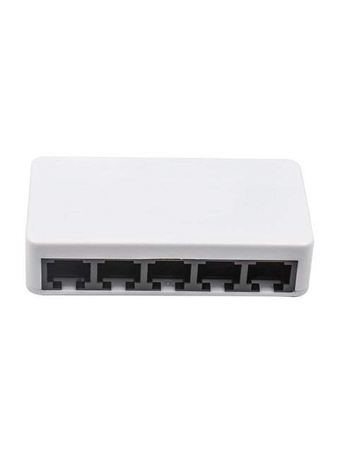 5-Port Fast Ethernet Network Switch White