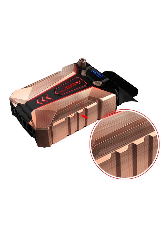 ماركة غير محددة مروحة تبريد للابتوب بتصميم محمول بمنفذ USB لاستخراج الهواء ذهبي  - Image 3