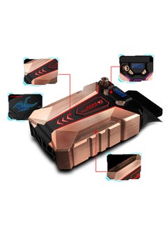 ماركة غير محددة مروحة تبريد للابتوب بتصميم محمول بمنفذ USB لاستخراج الهواء ذهبي  - Image 4