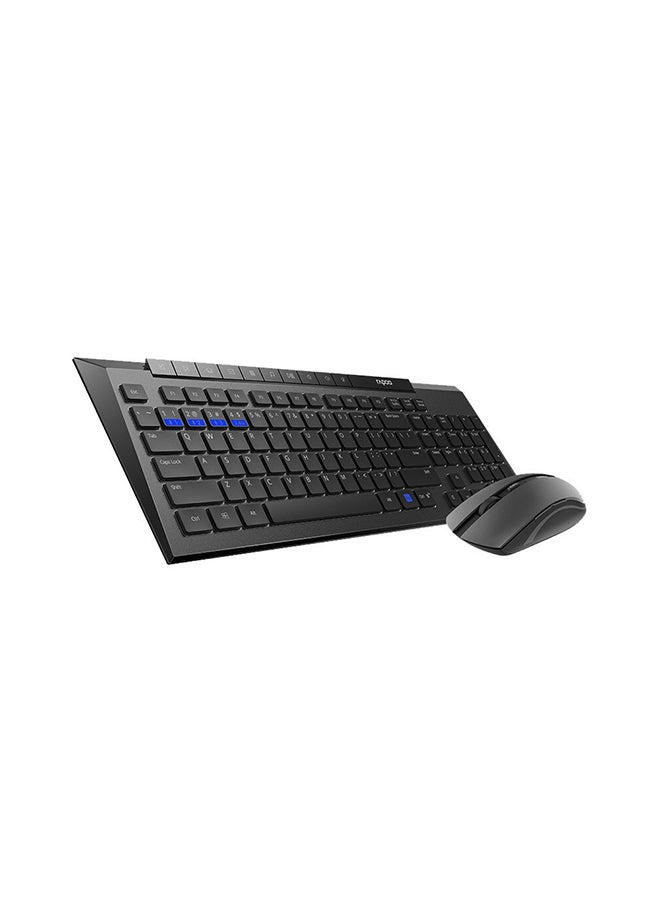 Generic Wireless Desktop Keyboard Mouse Combo Black  - Image 2
