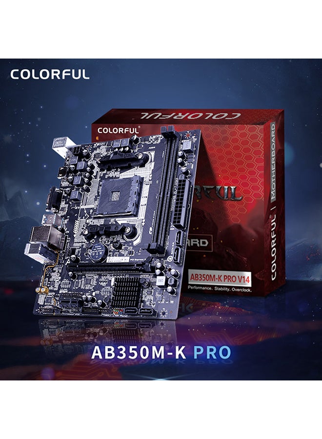 AB350M PRO V14 Mainboard System Board Black  - Image 4