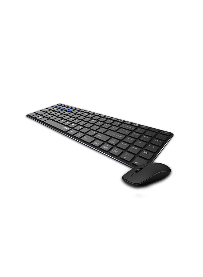 Generic Wireless Desktop Keyboard Mouse Combo Black  - Image 3