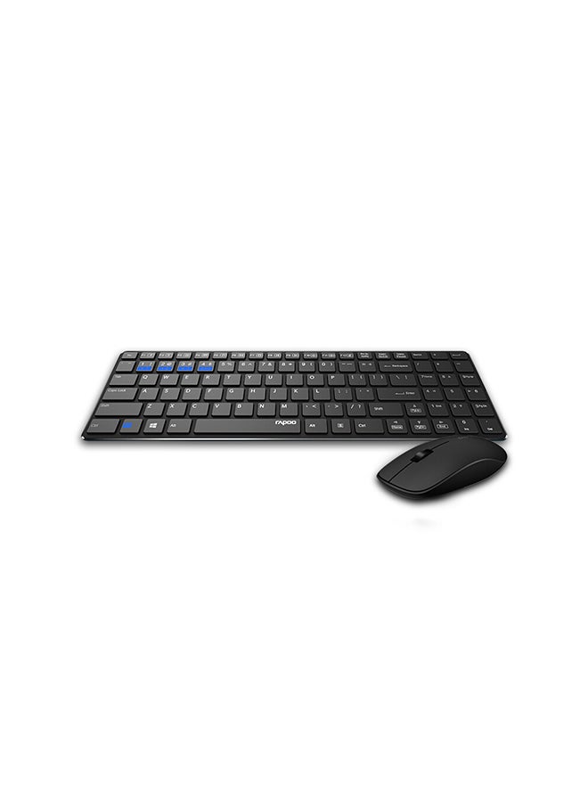 Generic Wireless Desktop Keyboard Mouse Combo Black  - Image 4