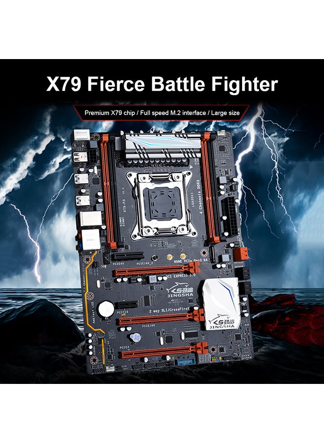 Jingsha X79P3 Motherboard Compatible With LGA 2011 Socket Black  - Image 4