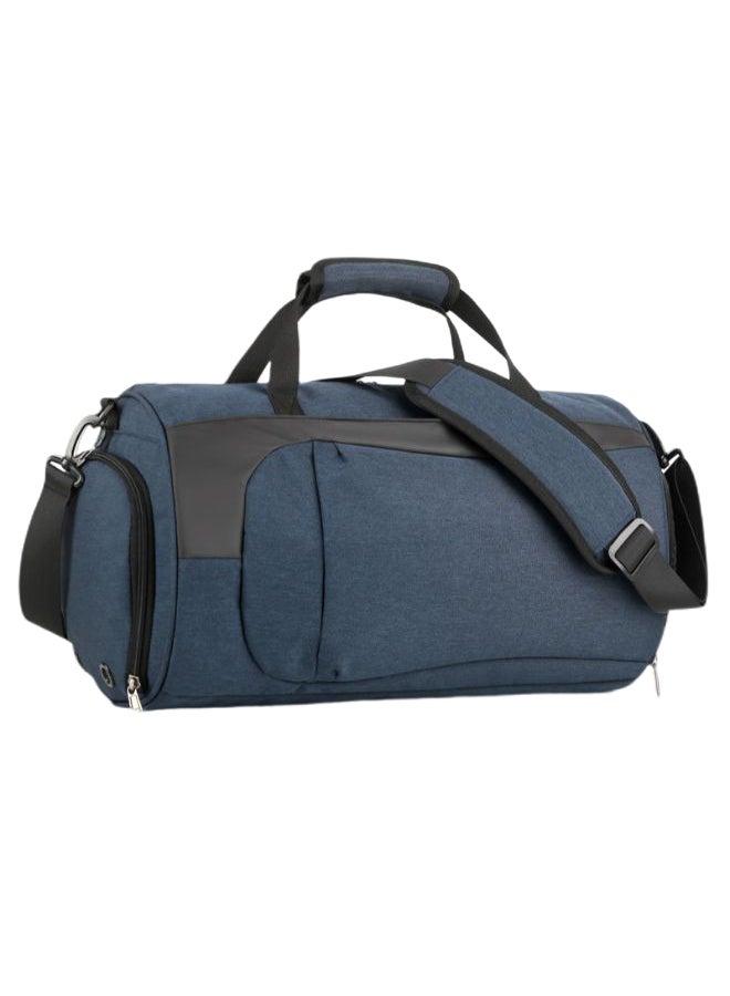 Generic Single Shoulder Portable Fitness Bag Blue/Black 