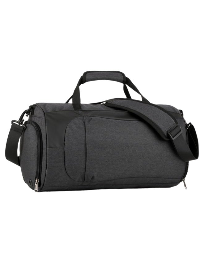 Generic Single Shoulder Portable Fitness Bag Grey 