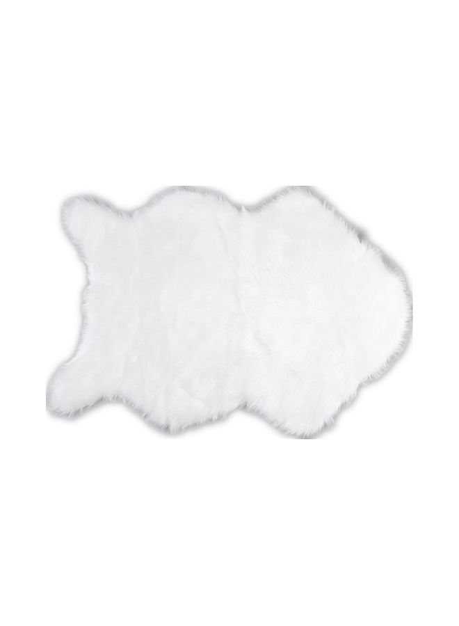 Faux Sheepskin Warm Chair Hairy Carpet Fluffy Rug White 60x90cm  - Image 2