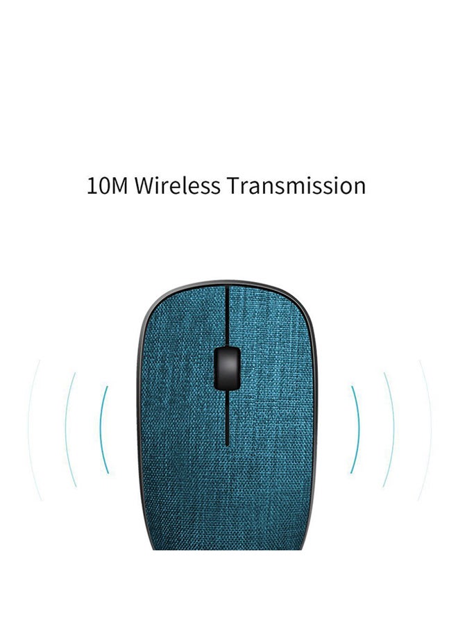 رابو ماوس ضوئي لاسلكي بسطح قماشي أزرق - Image 3
