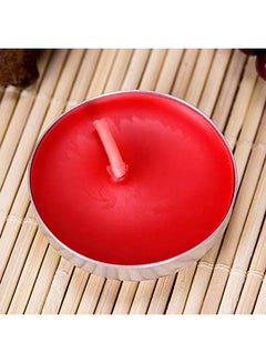 يولان طقم شموع صغيرة معطرة مكون من 50 قطعة أحمر 7x7بوصة  - Image 3